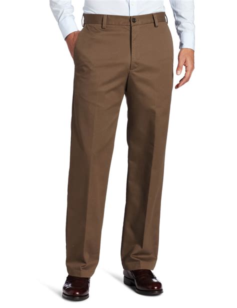 Mens izod pants - 5-pocket. Zipper fly. FIT & SIZING. Straight tapered fit sits low on the waist and is straight through the hip and thigh with a slightly narrowed leg opening. SportFlex waistband stretches up to 1-inch for perfect fit. Flat-front waistline for a smooth, slimming fit. FABRIC & CARE. Cotton, spandex. Machine wash.